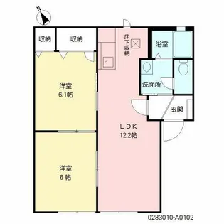 メゾンエミナーンス【A0102号室】の間取り