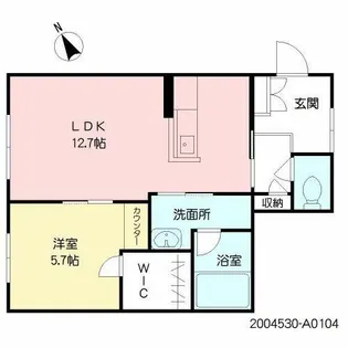 シャーメゾンステージ井尻【A0104号室】の間取り
