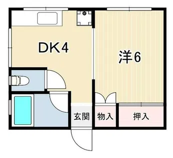 シエル中山手【2階】の間取り