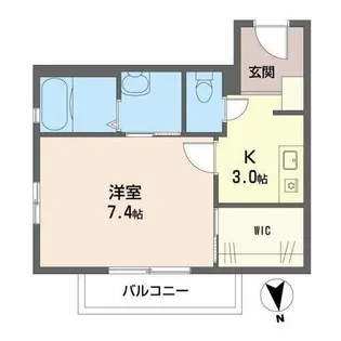 シャーメゾン行基【0203号室】の間取り