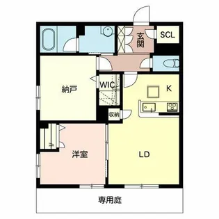 シャーメゾン プルメリア【0103号室】の間取り