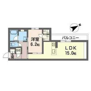グランフィールド【0205号室】の間取り