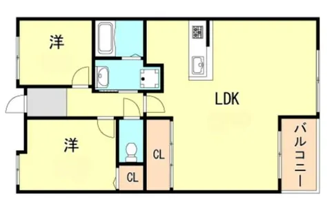 芦屋翠ヶ丘アーバンリズ【3階】の間取り