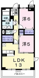 ガーデンコート【2階】の間取り