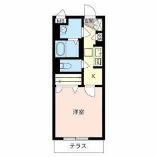 ラ・メイジュ阪大下【0105号室】の間取り