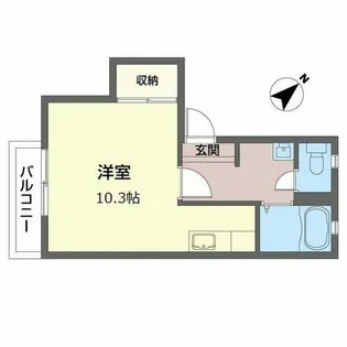 フレグランスKOYO【0201号室】の間取り