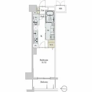 カスタリア新栄II【5階】の間取り