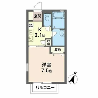 シャーメゾン六甲【0101号室】の間取り