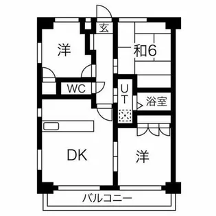 ベルルージュ上社【6階】の間取り