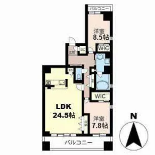 Serena Villa【0801号室】の間取り