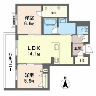 プラート キアリノ【0306号室】の間取り