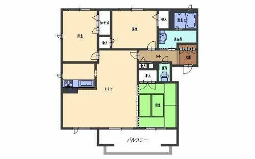 レスポワール 南草津【0205号室】の間取り