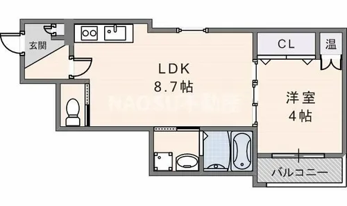 F asecia cer【203号室】の間取り