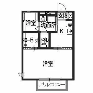 ポルテ ヴォナール【0102号室】の間取り