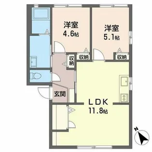 フラワーセゾン吉祥寺【1階】の間取り