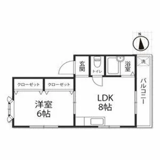 ハイツ西田【3階】の間取り