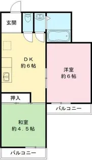 バッハレジデンス深井【7階】の間取り