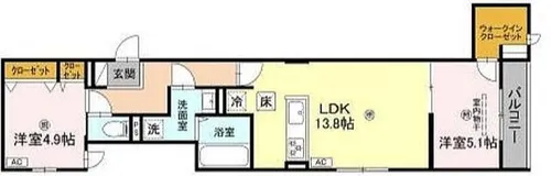 D-ROOM我孫子西【1階】の間取り