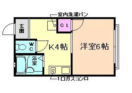 コーポラス槌屋【2階】の間取り