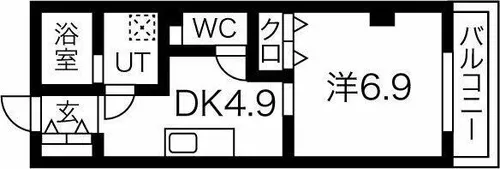 La Veriteノムラ大喜新町(ラヴェリテノムラ)【4階】の間取り