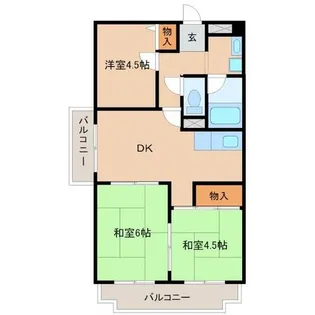 メゾンエスポアール【4階】の間取り