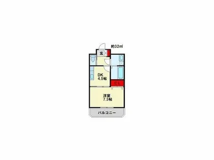 ヒット馬借BLD【702号室】の間取り
