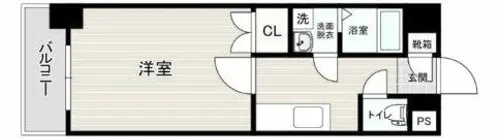 リファレンス門司駅前【4階】の間取り