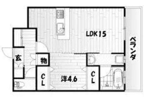 KSK門司コアプレイス【6階】の間取り
