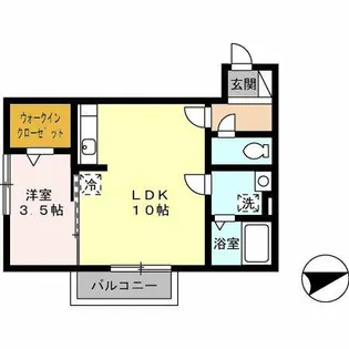 サンクラーズメゾン B棟【2階】の間取り