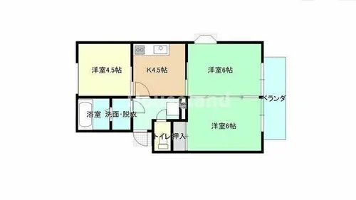 コープ砂山【2階】の間取り