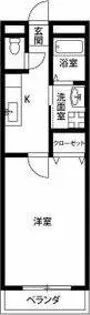 アンプルール リーブル さつき【1階】の間取り