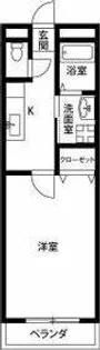 アンプルール リーブル さつき【1階】の間取り