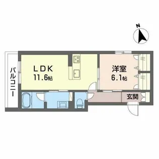 Abelia【0202号室】の間取り