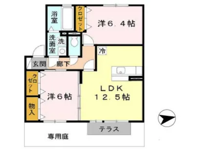 サンセールS【2階】の間取り
