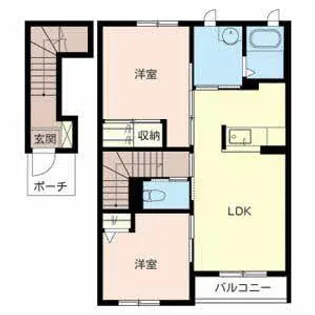 シャーメゾン狐島【0202号室】の間取り