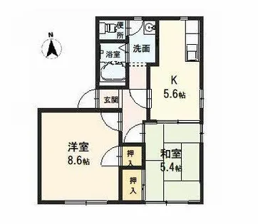 ディアスコスモ【0111号室】の間取り