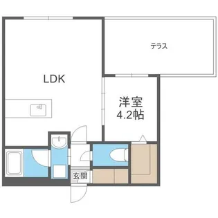 カレラ学園前【214号室】の間取り
