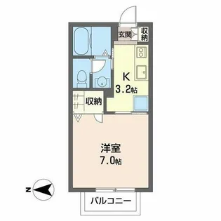 シャーメゾンMII【0102号室】の間取り
