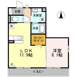 鳥羽リョウコウ【3階】の間取り