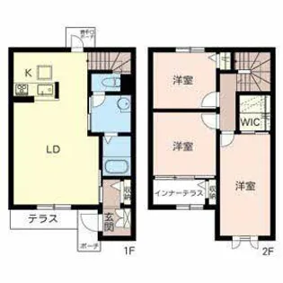 シャーメゾンレントII【0001号室】の間取り