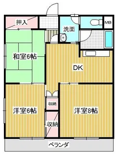 キャピタルハイツB【3階】の間取り