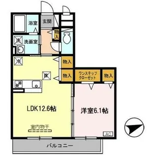 ヴィクトワール【1階】の間取り