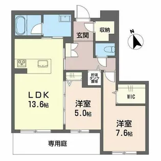 カーサ・レジデンス【1階】の間取り