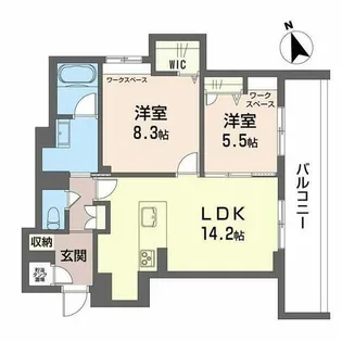 カーサ・レジデンス【0201号室】の間取り