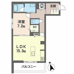 カーサ・レジデンス【0206号室】の間取り