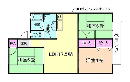クレールシャトレー【1階】の間取り