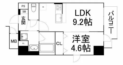 ハーヴェスト京町堀【8階】の間取り