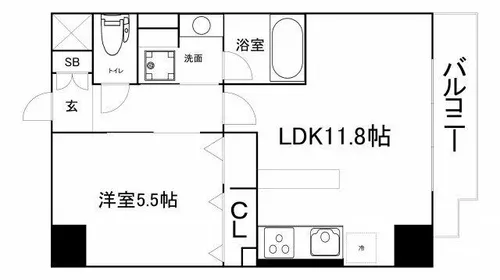グランデカワノ真田山【9階】の間取り