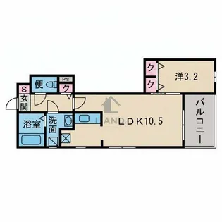 リアンレガーロ東比恵ステーション【4階】の間取り