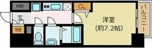 プレサンス丸の内アデル【2階】の間取り